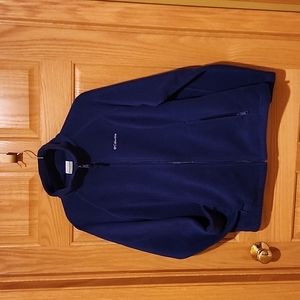 Navy Blue Columbia Javket Fleece Zip Up
